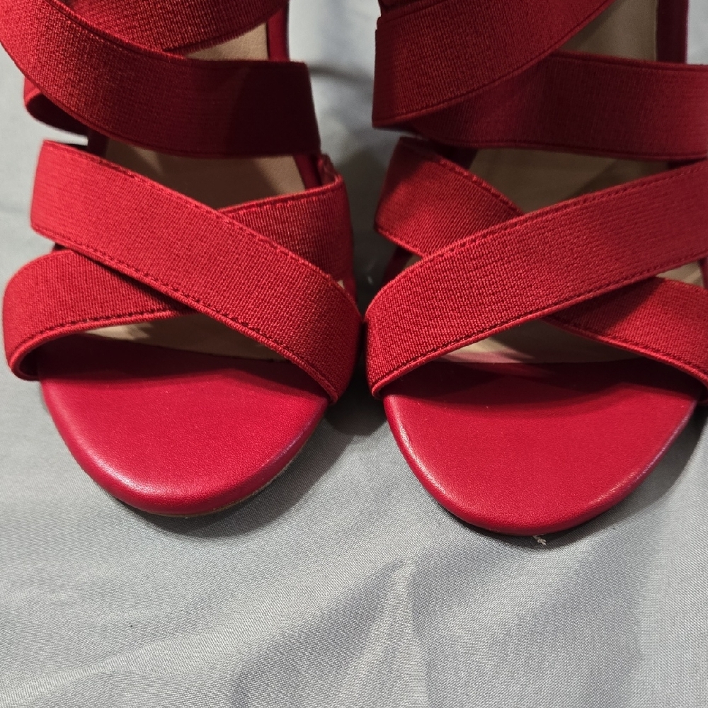 Aldo Sz 6 Womens Red Strappy Heels